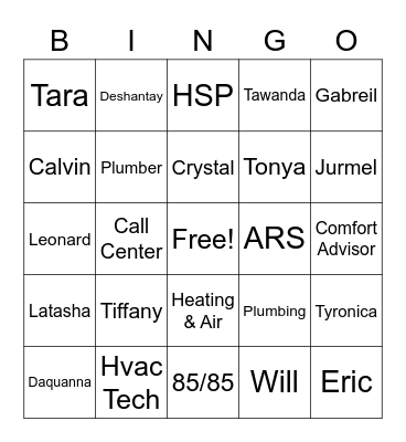 ARS Bingo Card