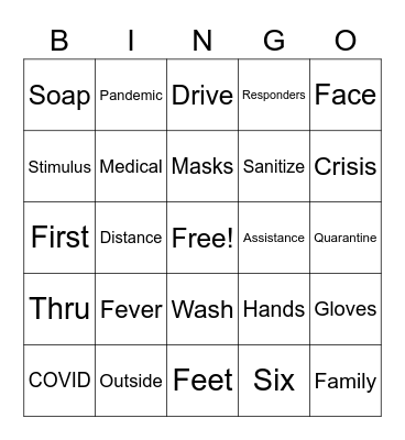 Resident Bingo Card