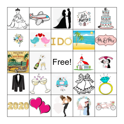 Amanda's Bridal Shower Bingo Card
