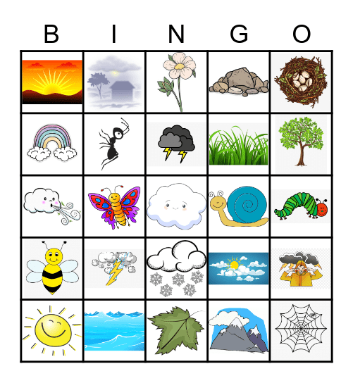 free nature bingo