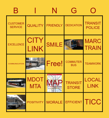 TICC'S CUSTOMER SERVICE WEEK Bingo Card