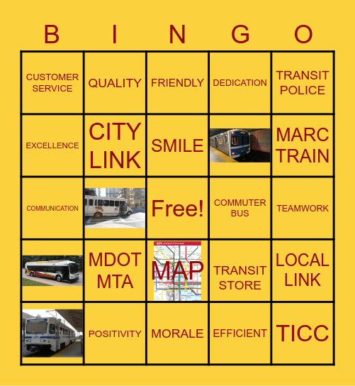 TICC'S CUSTOMER SERVICE WEEK Bingo Card