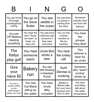 WILDWOOD 2020 BINGO Card