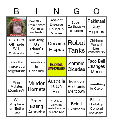 Apocalypse Bingo! Bingo Card