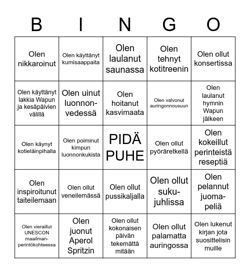 MITEN MENEE? Bingo Card