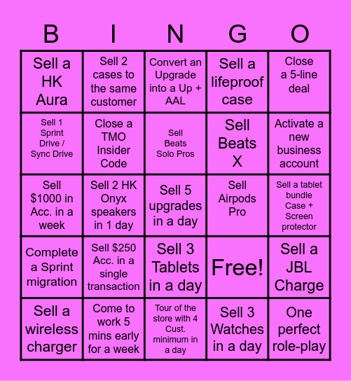 AUGUST - Make your own schedule Bingo Card