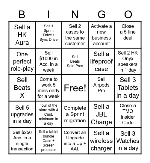 AUGUST - Make your own schedule Bingo Card