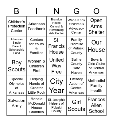 United We Win Bingo Card