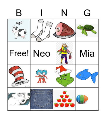 Dr. Suess BINGO Card