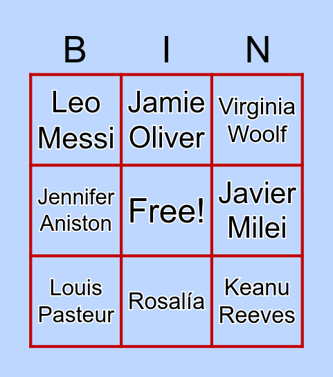 Are you ... ? Bingo! Bingo Card