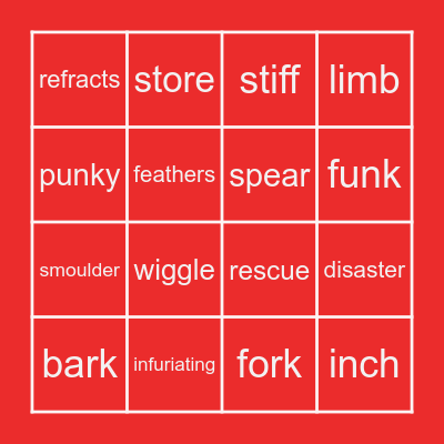 Hatchet: Chapter 13 Bingo Card