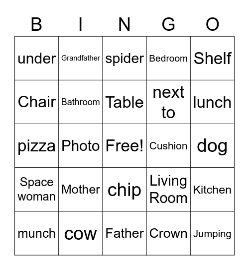 Earth 7 Bingo Card