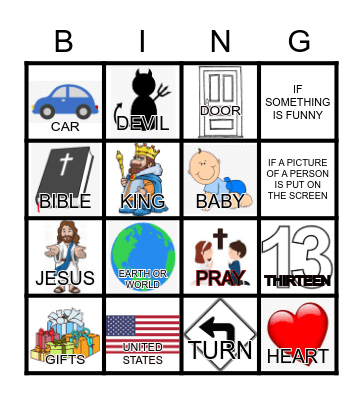 General Church Bingo Card