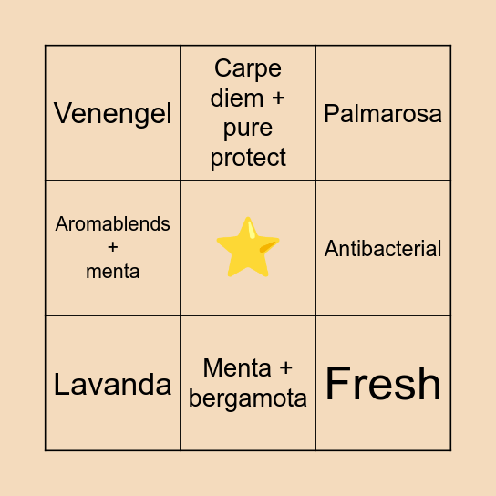 BINGO JUST Bingo Card