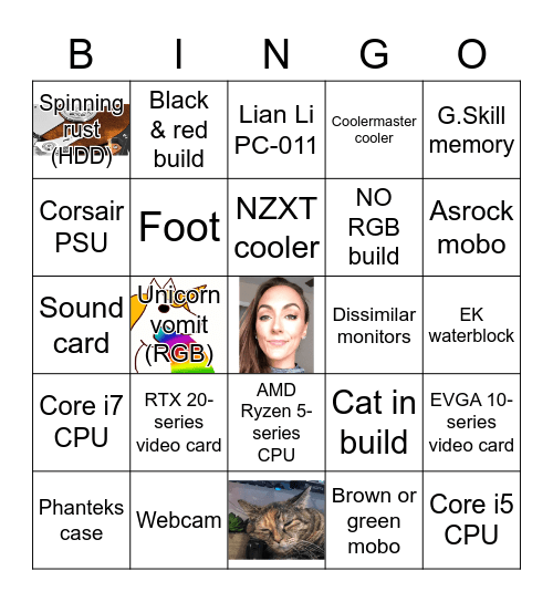 CaitlinV3's Share Your PC Build Bingo Card
