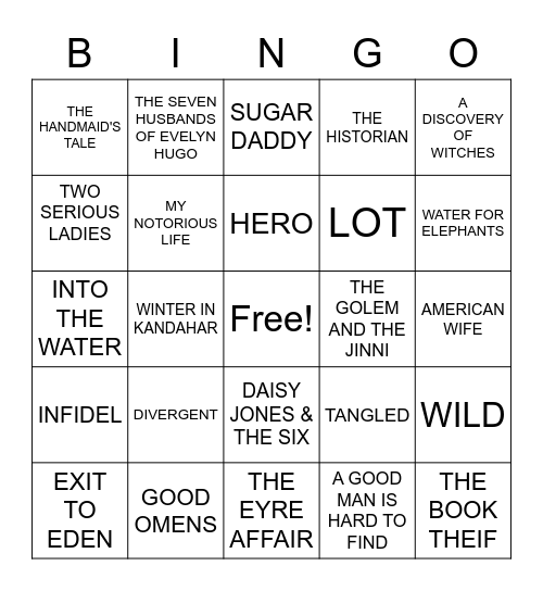 BOOK CLUB BINGO Card