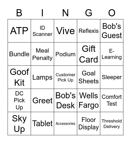 Huntington Beach Squad Bingo Card