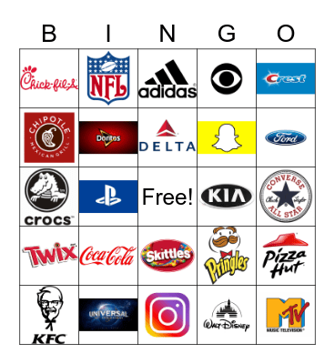 LOGO BINGO!, Explorer Logo Bingo Card