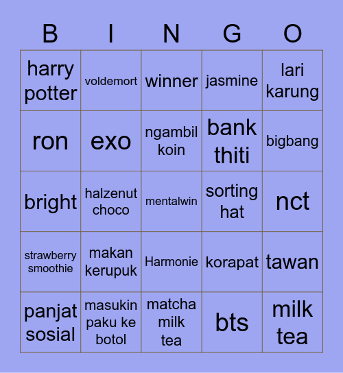 dohyuniiiiii Bingo Card