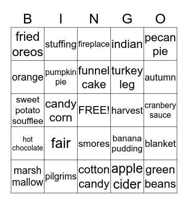 Fall Fraud Bingo Card