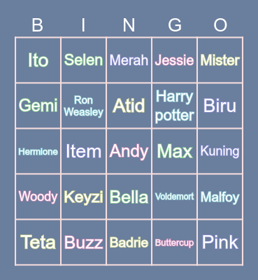 Bingonya Keyzi Pink Velvet. 🤟 Bingo Card