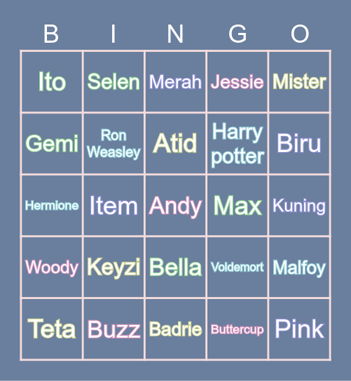 Bingonya Keyzi Pink Velvet. 🤟 Bingo Card