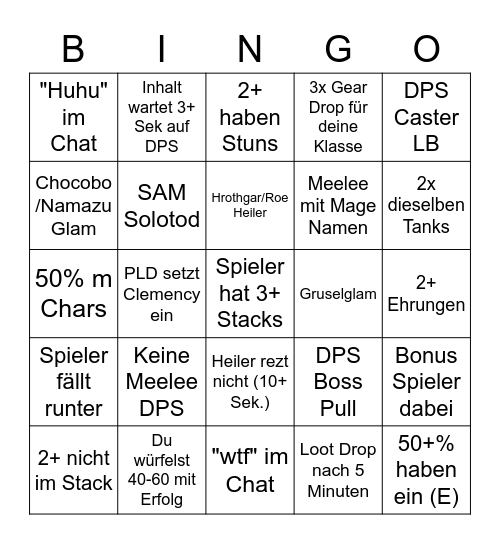 Roulette Bingo (B) Bingo Card