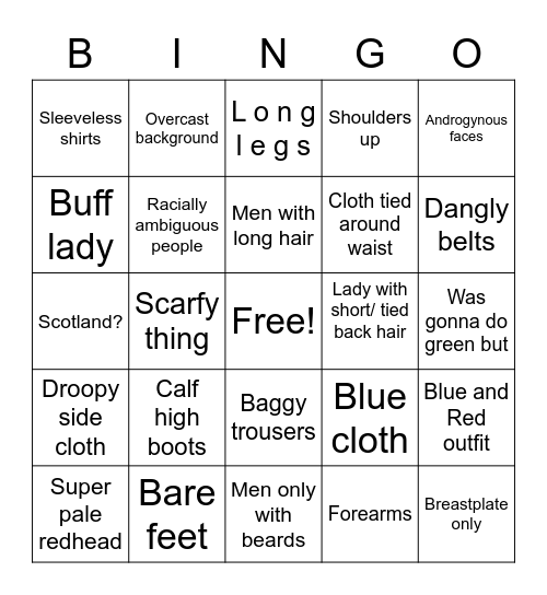 Izzys doodle bingo Card
