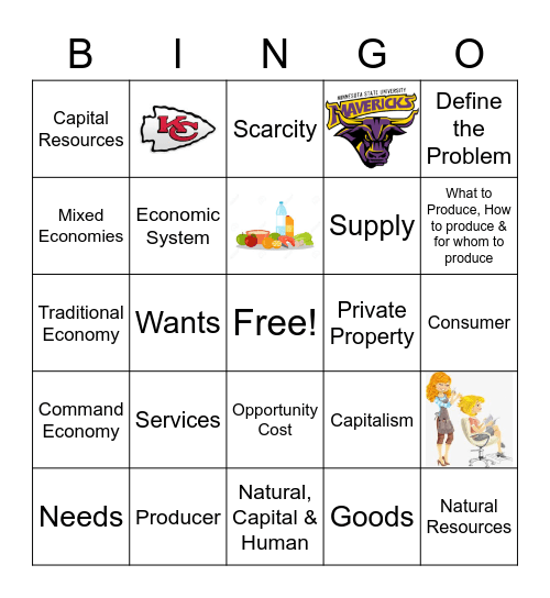 Economy Bingo Card