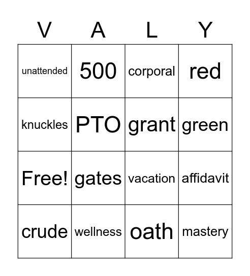 Compliance & Assurances Bingo Card