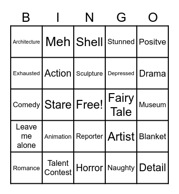 M 1/13 Midterm Exam Review Bingo Card