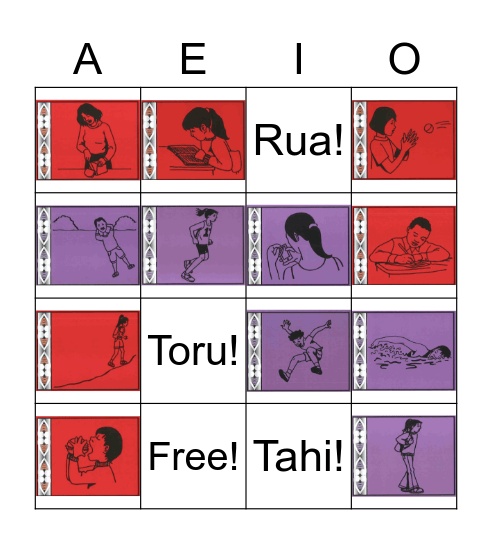 Papa Whakakorero Wharewhare Bingo Card