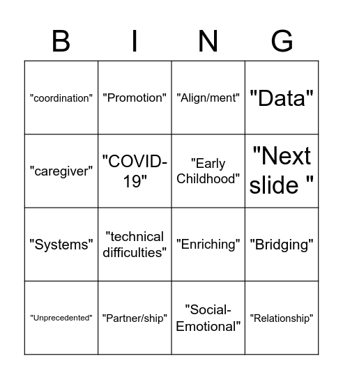 HMG Forum Bingo Card