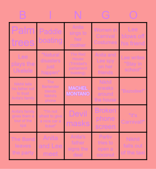 BAZODEE BINGO Card