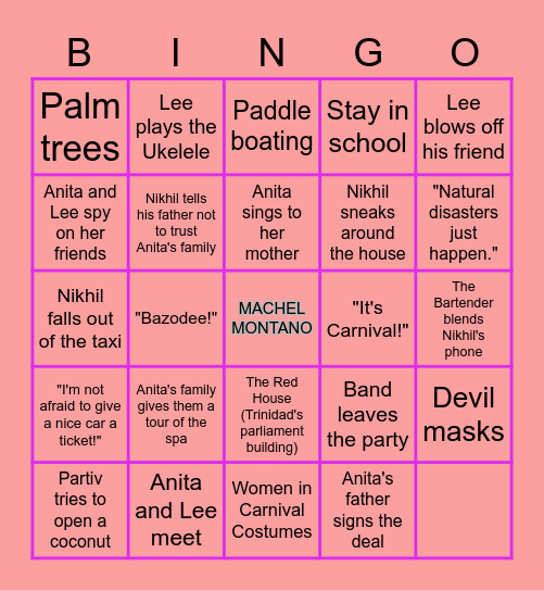 BAZODEE BINGO Card