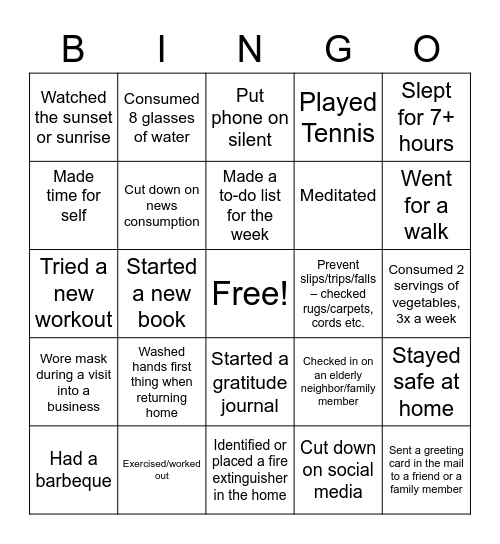 MVanHoet Bingo Card