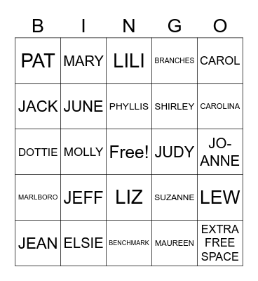 FUN RANDOM BINGO Card