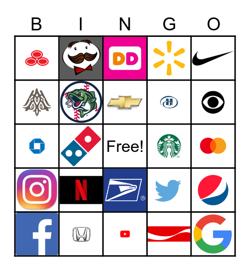 Logo Bingo! Bingo Card