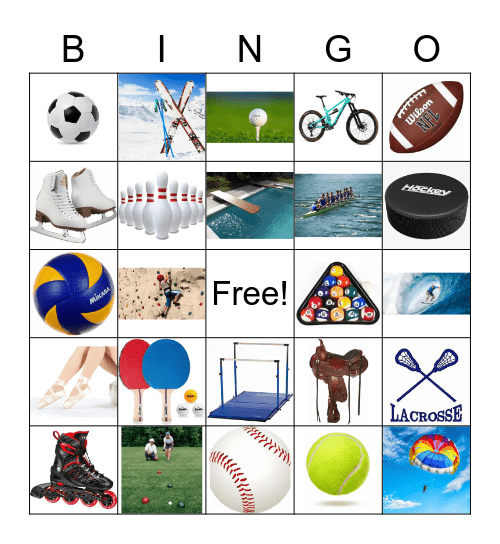 sports Bingo Card