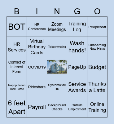 HUMAN RESOURCES - AWARDS NIGHT Bingo Card