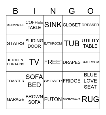 HOUSEWARMING BINGO Card