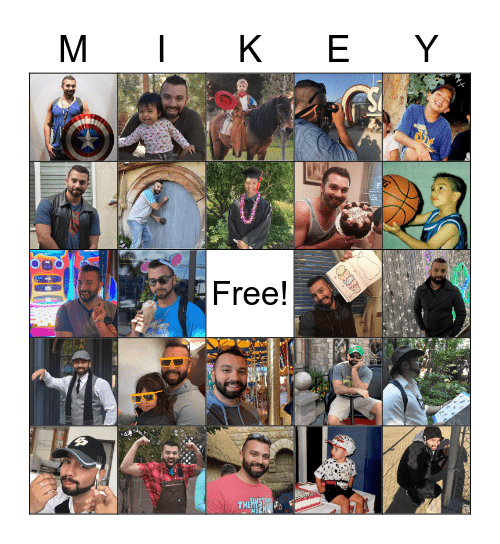 Mikey Bingo Card