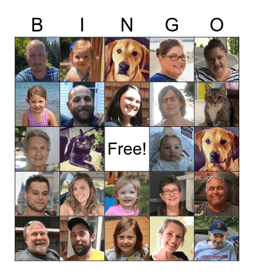 Family BINGO Card