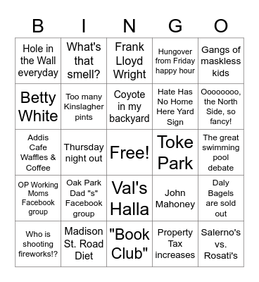 INGO Bingo Card