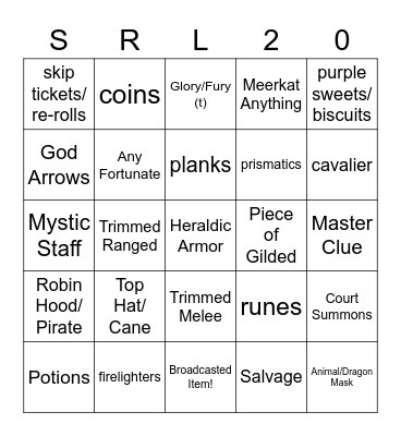 Surreal Bingo - Hard Clues Bingo Card