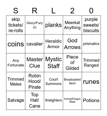 Surreal Bingo - Hard Clues Bingo Card