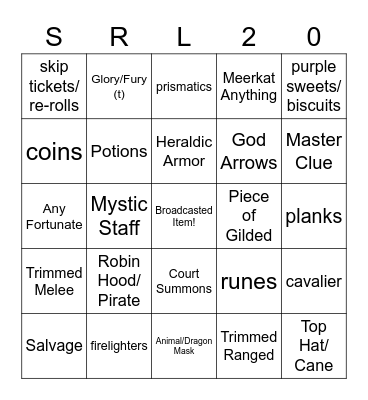 Surreal Bingo - Hard Clues Bingo Card