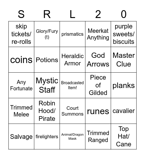 Surreal Bingo - Hard Clues Bingo Card