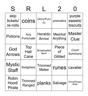 Surreal Bingo - Hard Clues Bingo Card