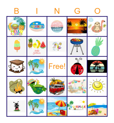 SUMMER MAA Bingo Card